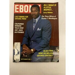Ebony Magazine September 1982  Larry Holmes Satchel Paige Andrae Crouch …
